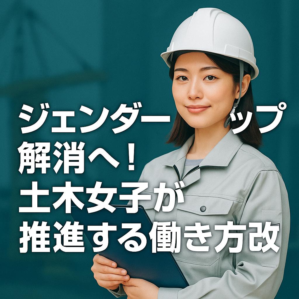 ジェンダーギャップ解消へ！土木女子が推進する働き方改革
