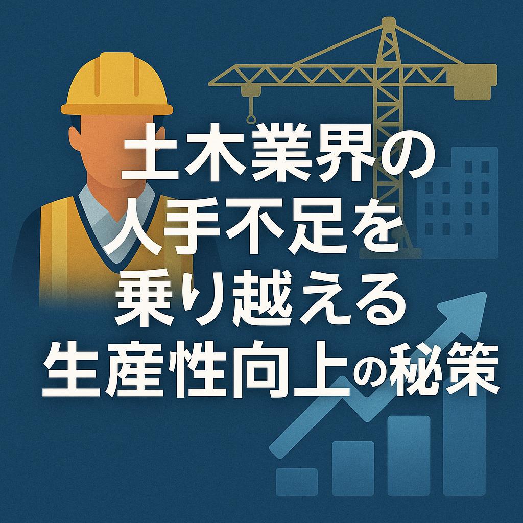 土木業界の人手不足を乗り越える生産性向上の秘策