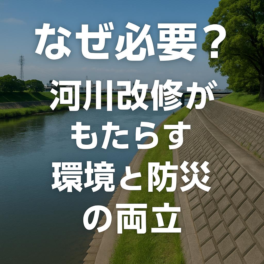 なぜ必要？河川改修がもたらす環境と防災の両立