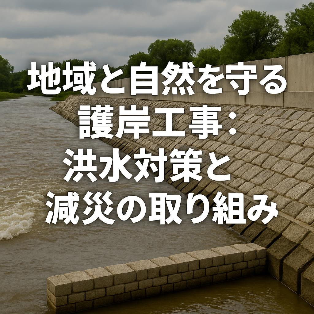 地域と自然を守る護岸工事：洪水対策と減災の取り組み