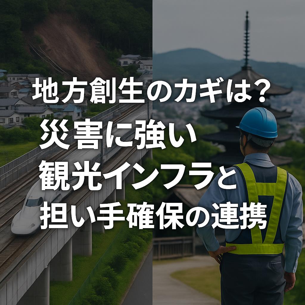地方創生のカギは？災害に強い観光インフラと担い手確保の連携