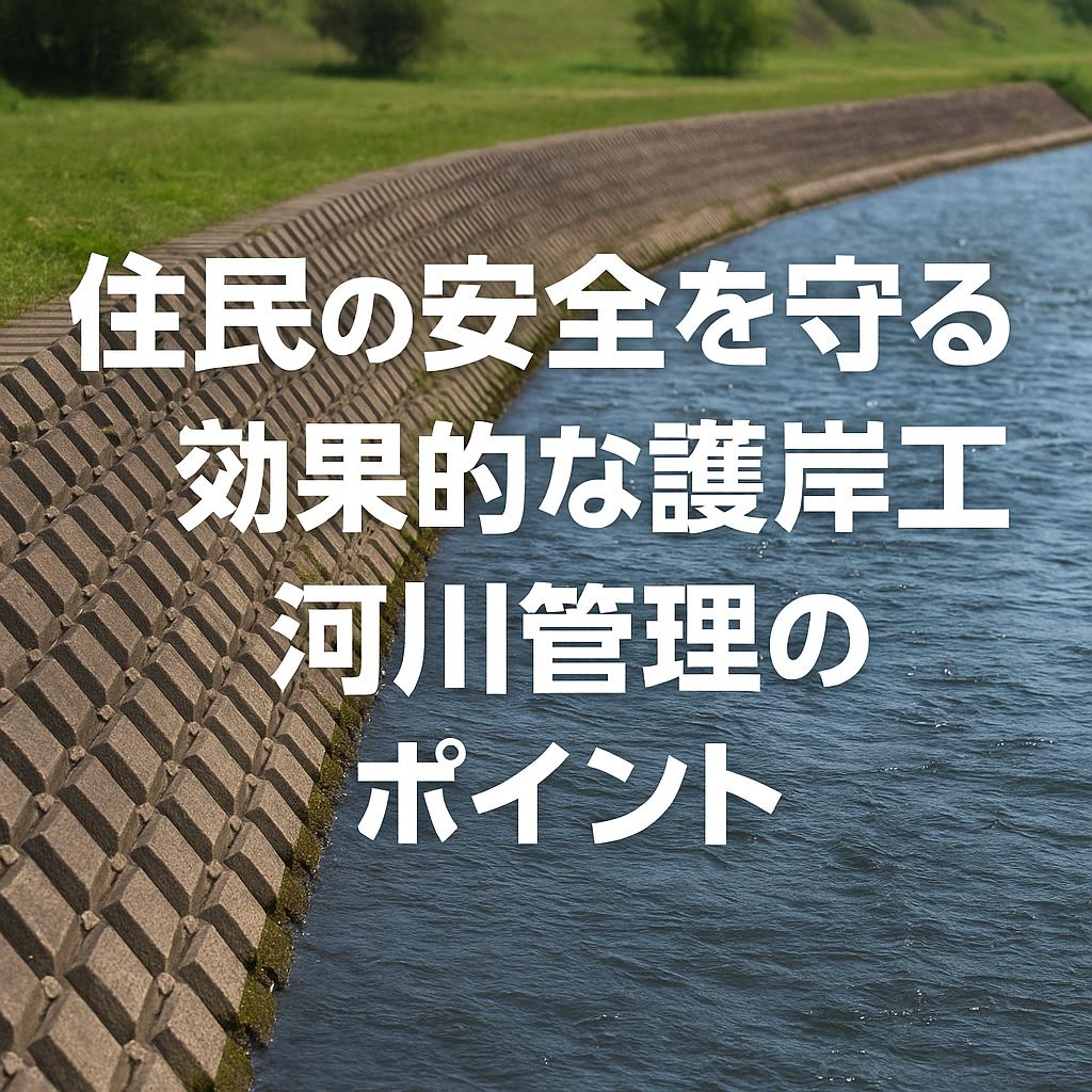 住民の安全を守る！効果的な護岸工と河川管理のポイント
