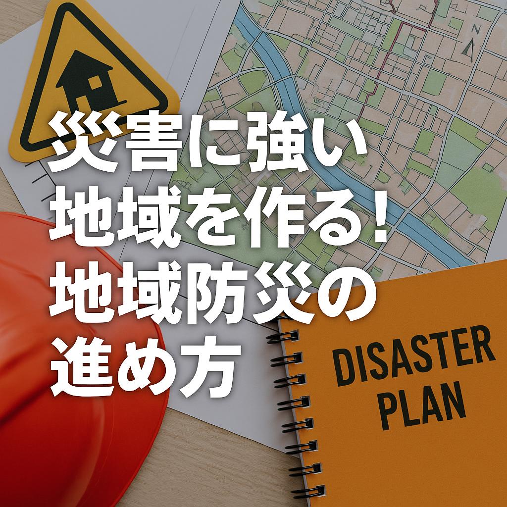 災害に強い地域を作る！地域防災の進め方