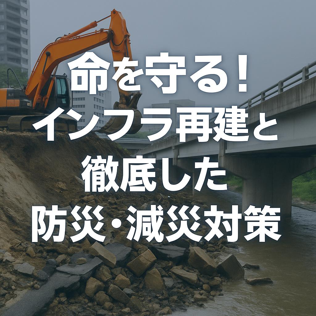 命を守る！インフラ再建と徹底した防災・減災対策
